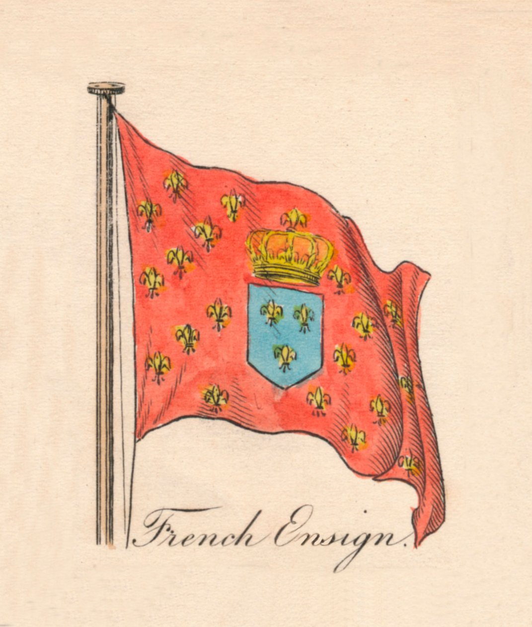 Ranskan lippu, 1838 tekijältä Unbekannt
