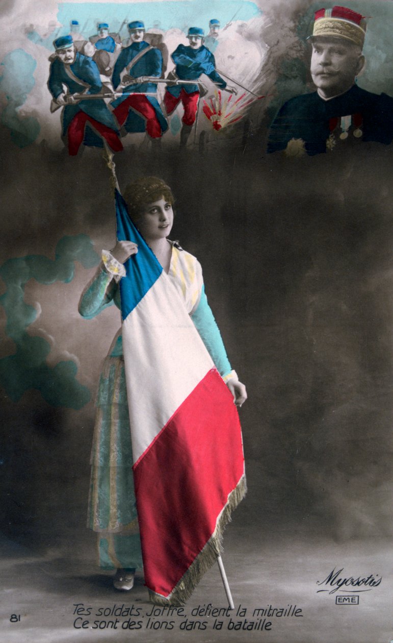 Ranskan ensimmäisen maailmansodan postikortti, 1914-1918 tekijältä Unbekannt