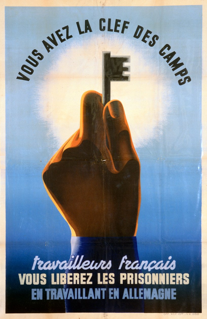 Ranskalaiset työntekijät, teillä on leirien avain, 1940-1944 tekijältä Unbekannt