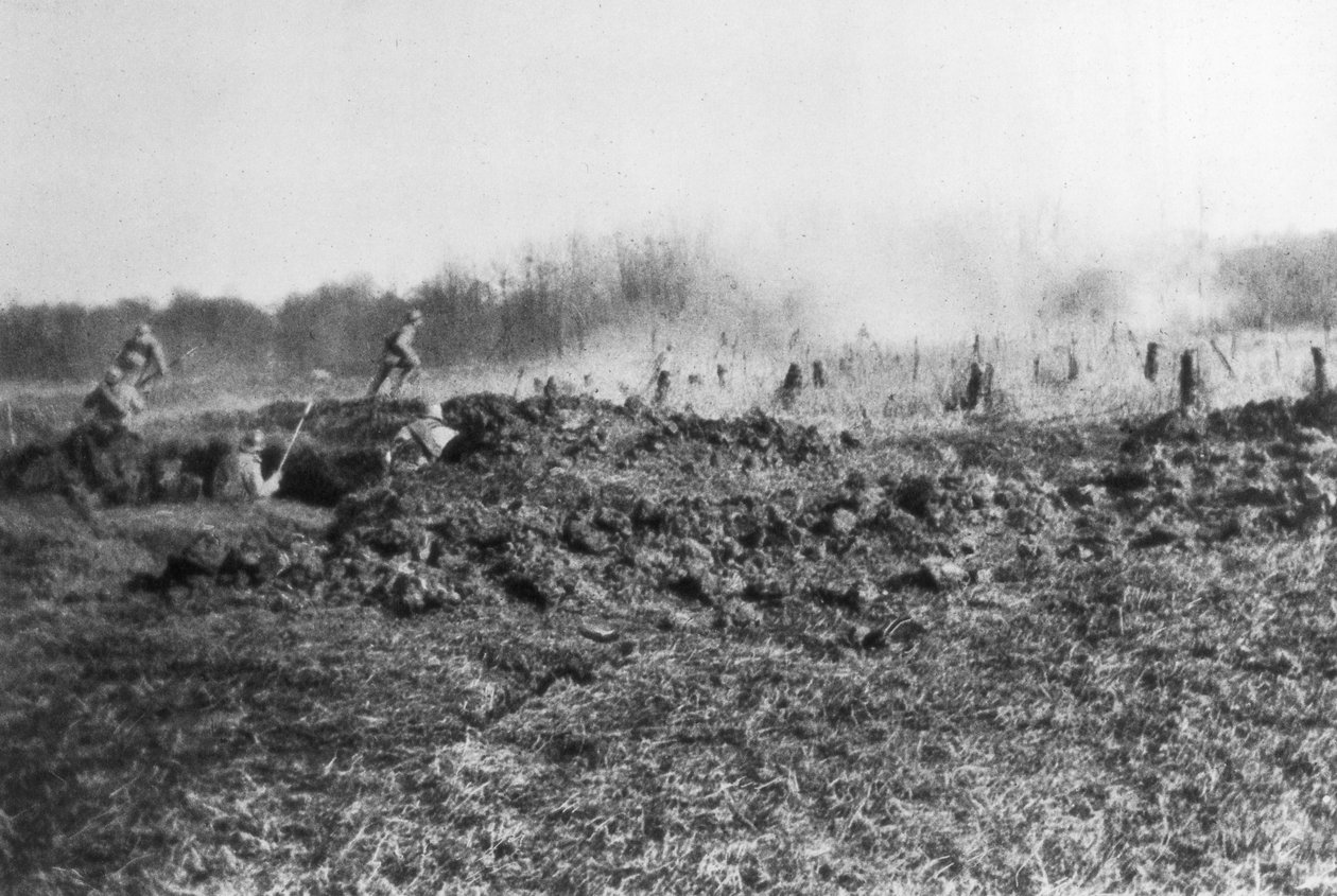 Ranskan vastahyökkäys Sommen ja Oise-joen välillä, Picardie, Ranska, 1918 tekijältä Unbekannt