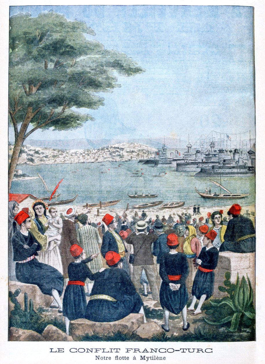 Ranskan laivasto Mytilene Lesbosissa, 1901 tekijältä Unbekannt