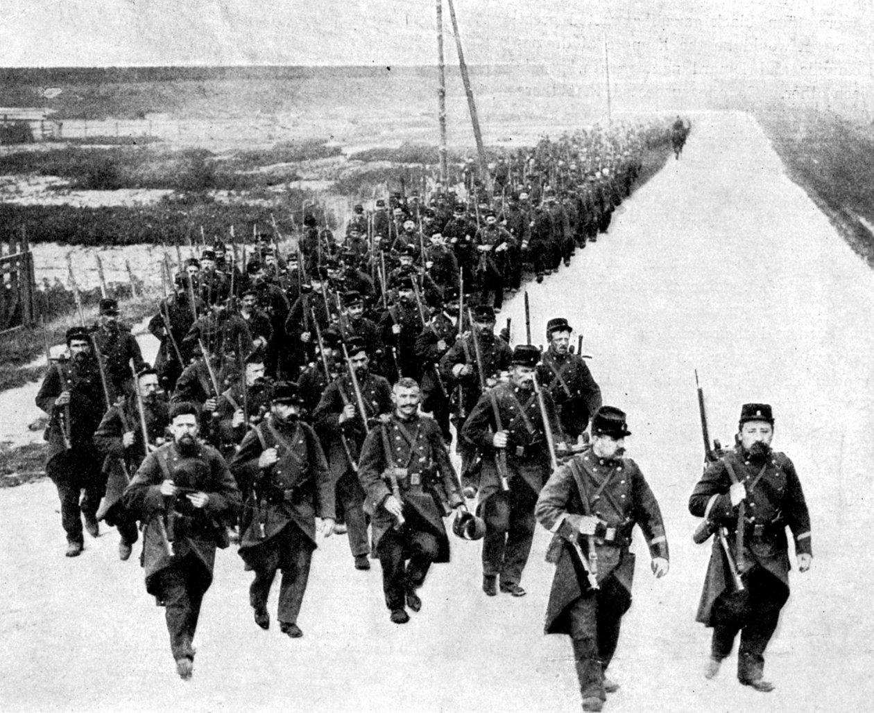 Ranskan jalkaväki, vahvistukset liittolaisille, ensimmäinen maailmansota, 1914 tekijältä Unbekannt
