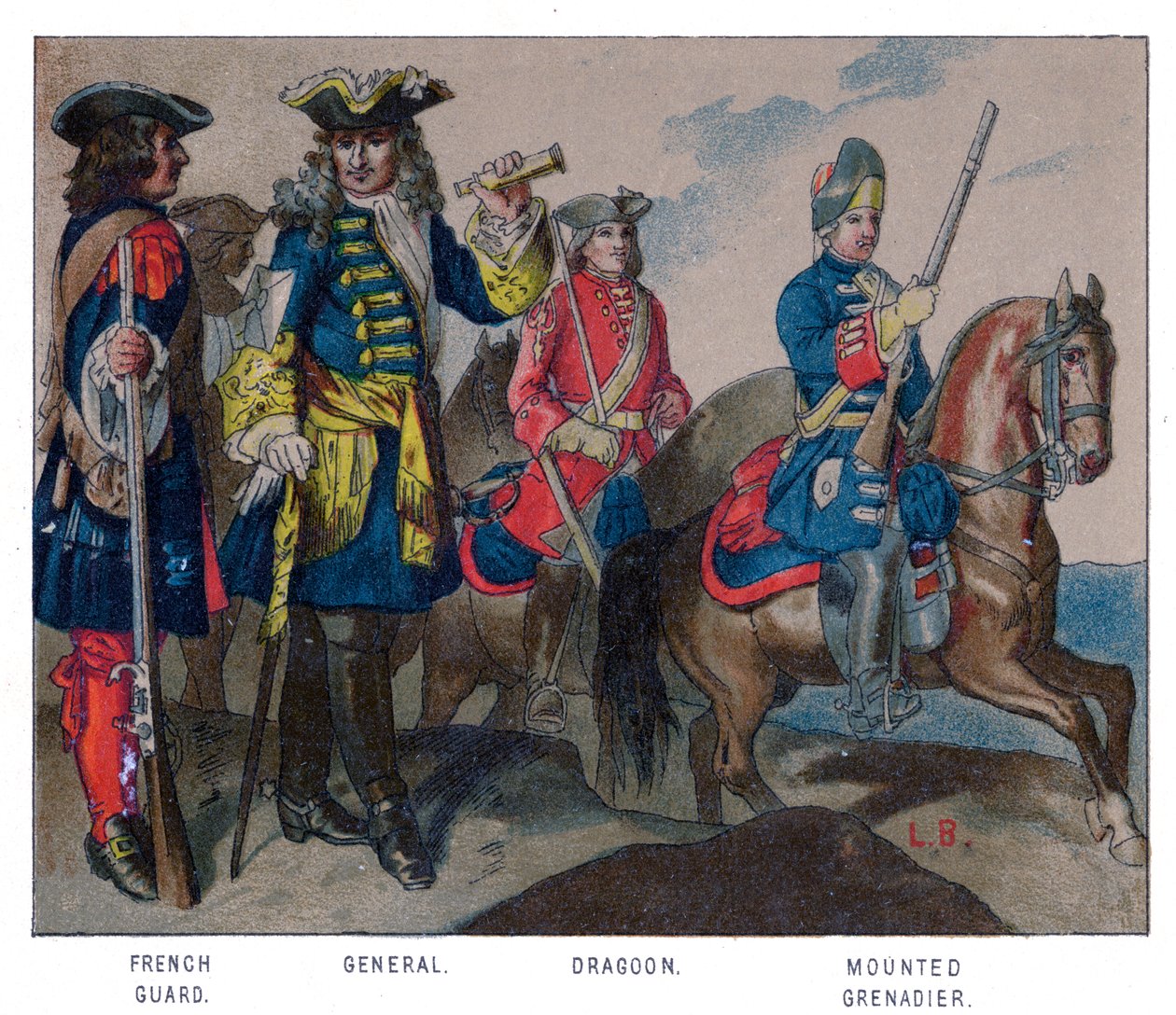 Ranskalainen sotilasmekko, 1704 tekijältä Unbekannt
