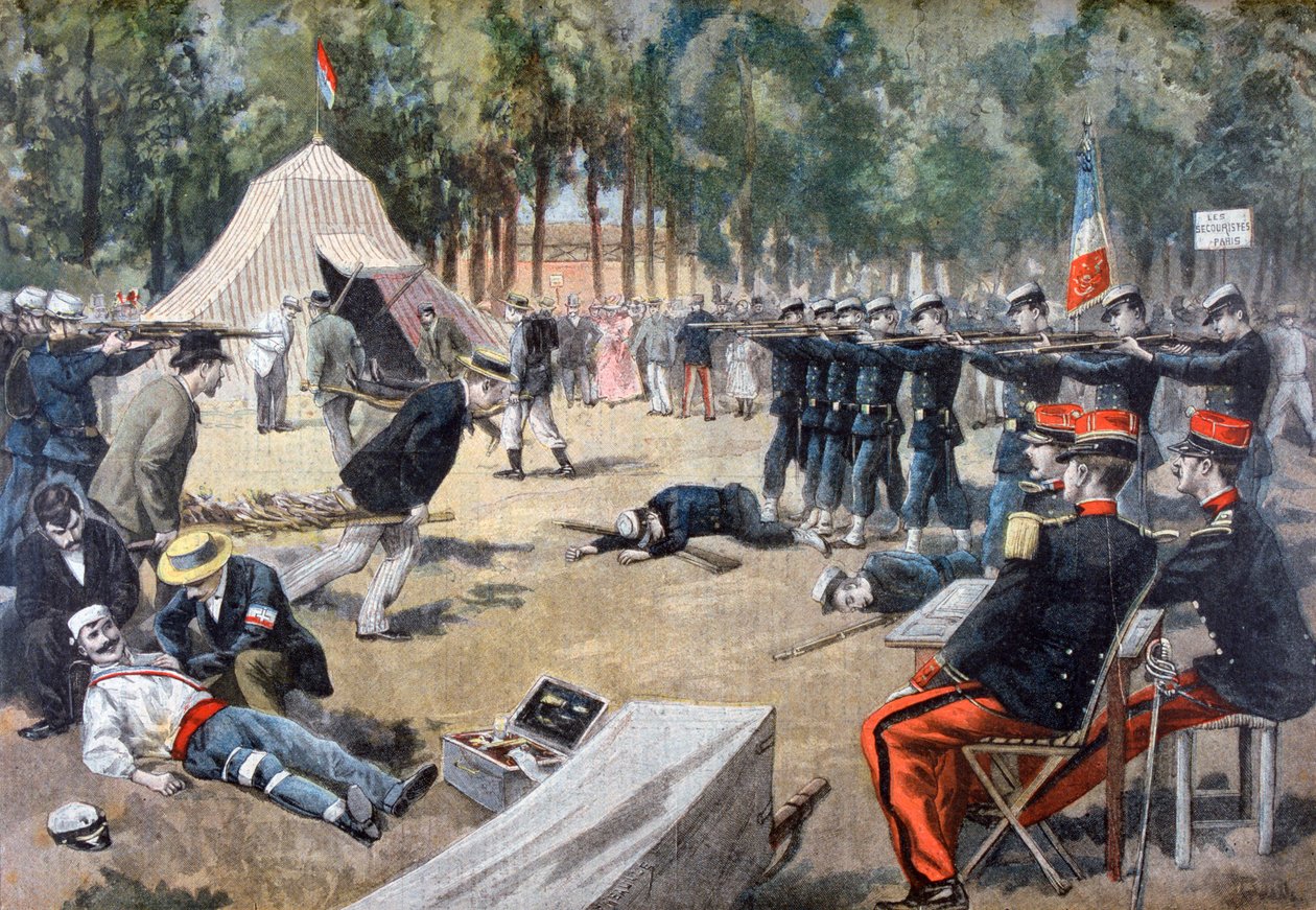Ranskan sotilasliikkeet: ensiaputyöntekijät, 1897 tekijältä Unbekannt