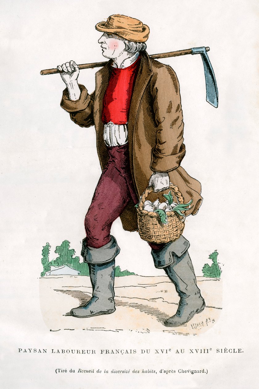 Ranskalainen talonpoikatyöläinen, 1500-luku 1882-1884 tekijältä Unbekannt