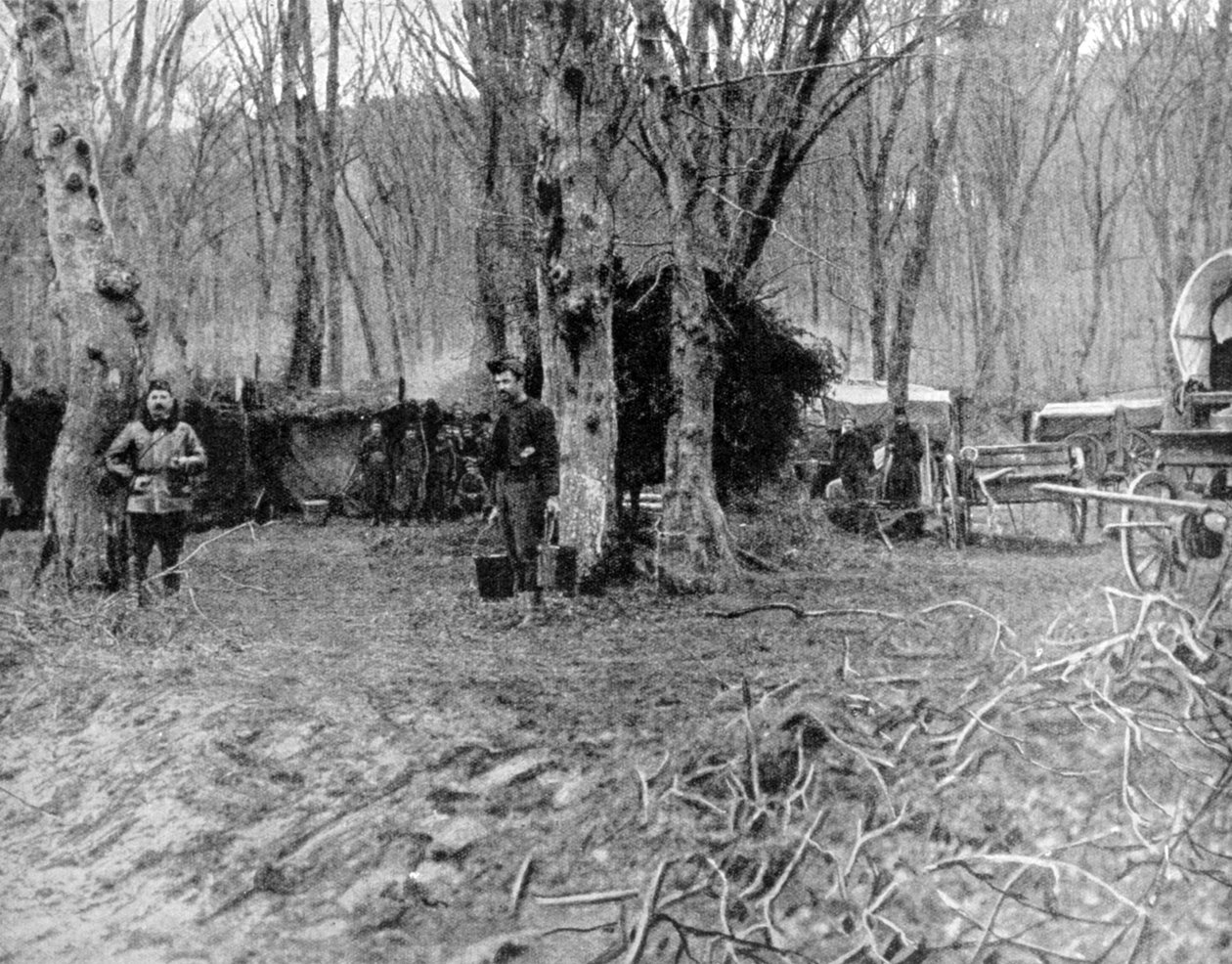 Ranskalainen lepoalue ja keittokeittiö linjojen takana, ensimmäinen maailmansota, 1915 tekijältä Unbekannt
