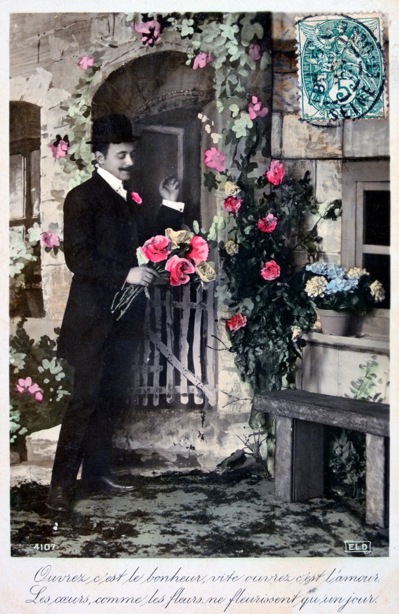 Ranskalainen romanttinen postikortti, c1900 tekijältä Unbekannt