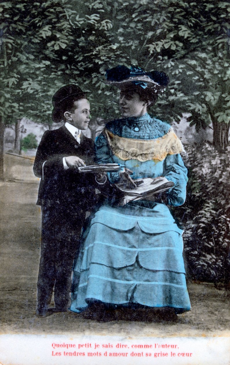 Ranskalainen romanttinen postikortti, c1900 tekijältä Unbekannt