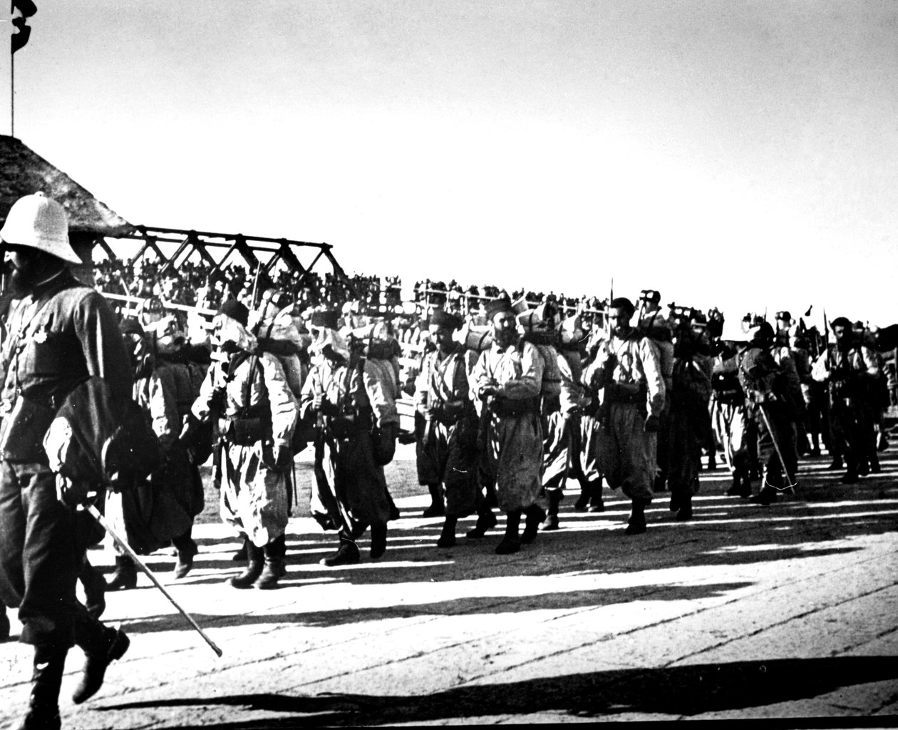 Ranskan joukot, Tientsin, Kiina, 1900 tekijältä Unbekannt