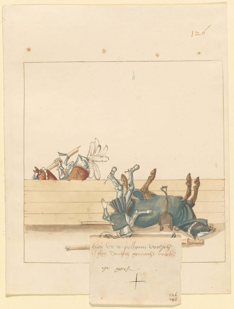 Freydal, The Book of Jousts and Tournament of Emperor Maximilian I: Combats...Plate 114, c1515. tekijältä Unbekannt