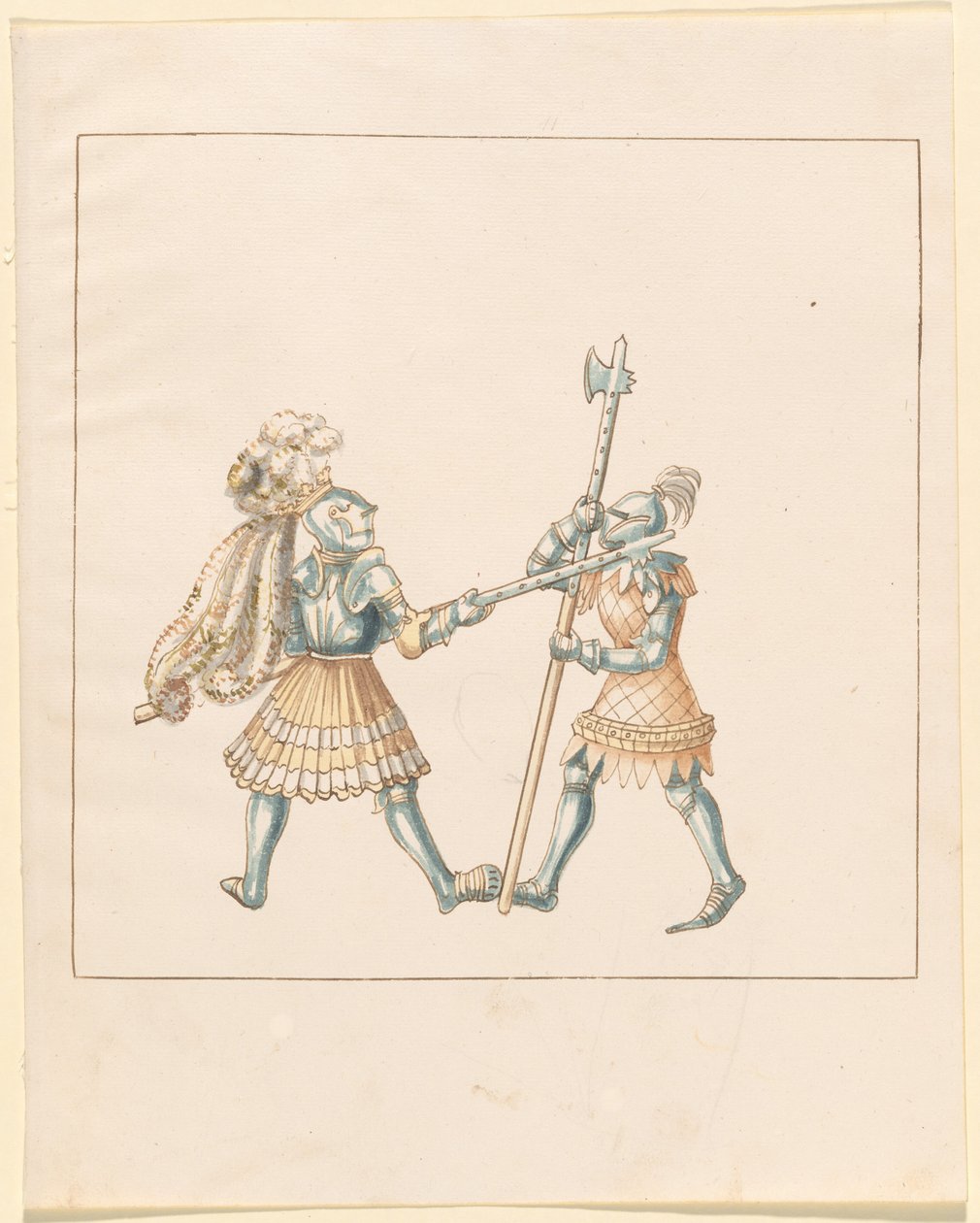 Freydal, The Book of Jousts and Tournament of Emperor Maximilian I: Combats...Plate 144, c515. tekijältä Unbekannt