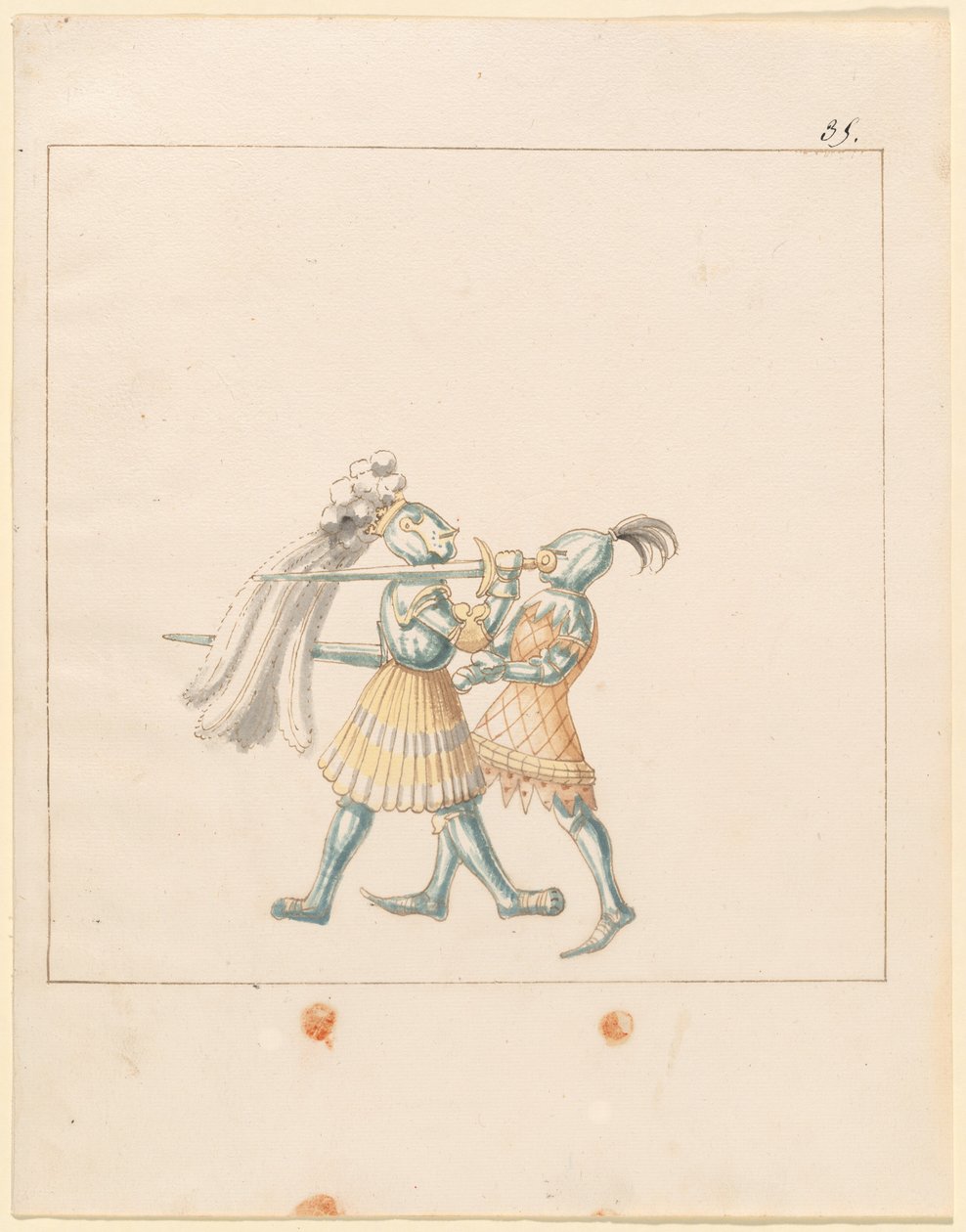 Freydal, The Book of Jousts and Tournament of Emperor Maximilian I: Combats...Plate 165, c1515. tekijältä Unbekannt
