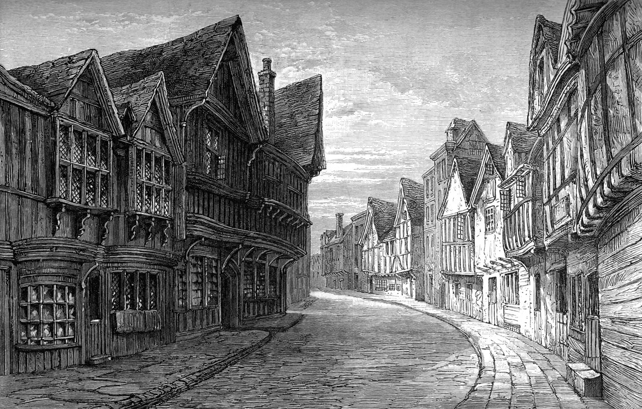 Friars Street, Worcester, 1893 tekijältä Unbekannt