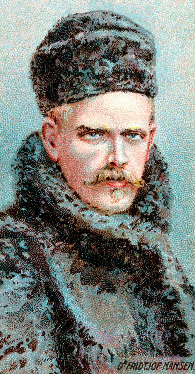 Fridtjof Nansen 1861-1930, norjalainen arktinen tutkimusmatkailija, tiedemies ja diplomaatti, 1915 tekijältä Unbekannt