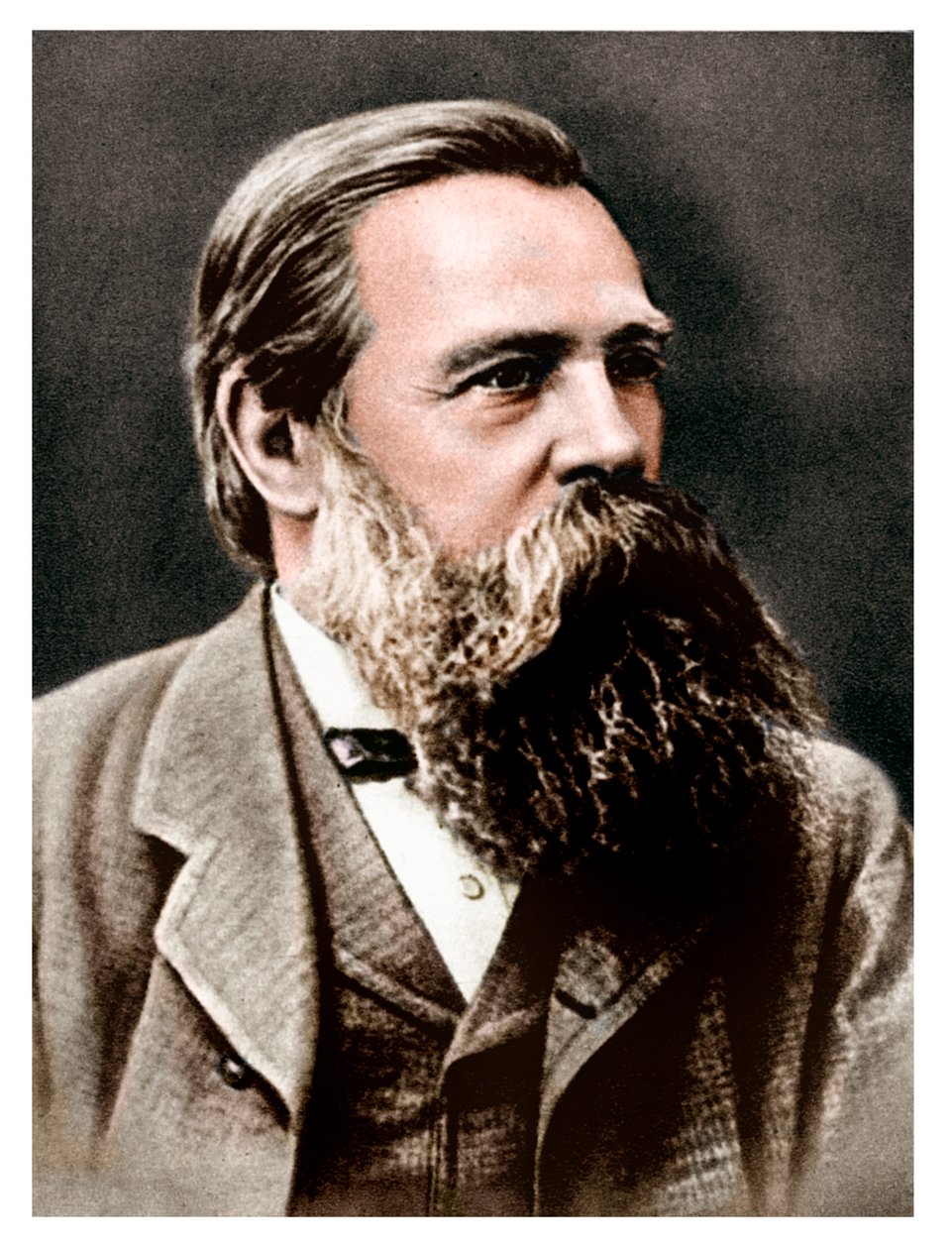 Friedrich Engels, saksalainen sosialisti ja Karl Marxin yhteistyökumppani ja kannattaja, 1879 tekijältä Unbekannt