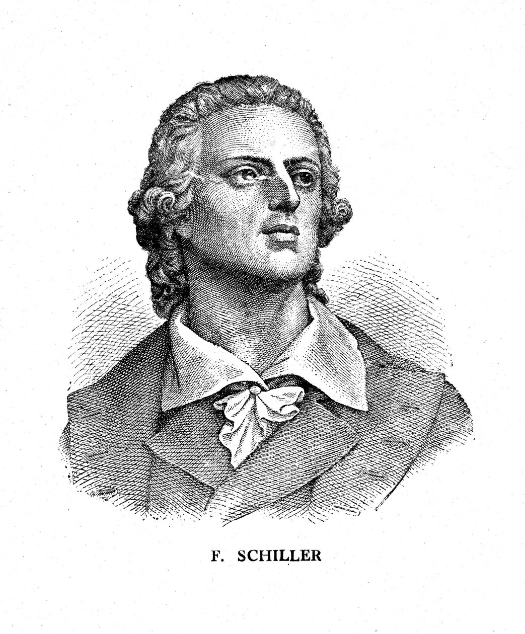 Friedrich Schiller, saksalainen runoilija, filosofi, historioitsija ja näytelmäkirjailija, 1800-luku tekijältä Unbekannt