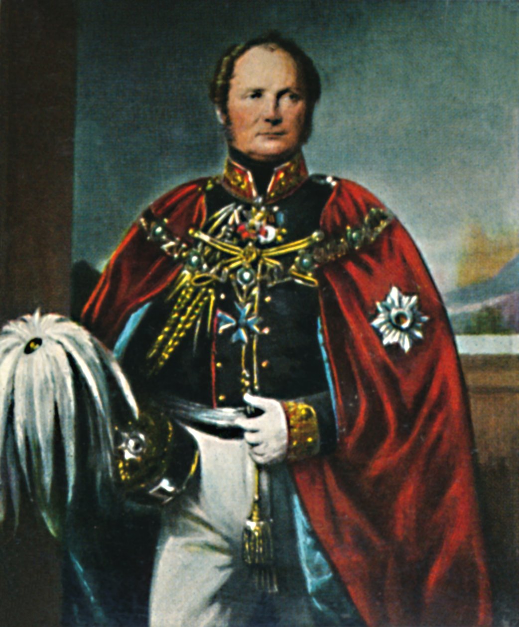 Friedrich Wilhelm IV 1795-1861. - Fr. Krügerin maalaus, 1934. tekijältä Unbekannt