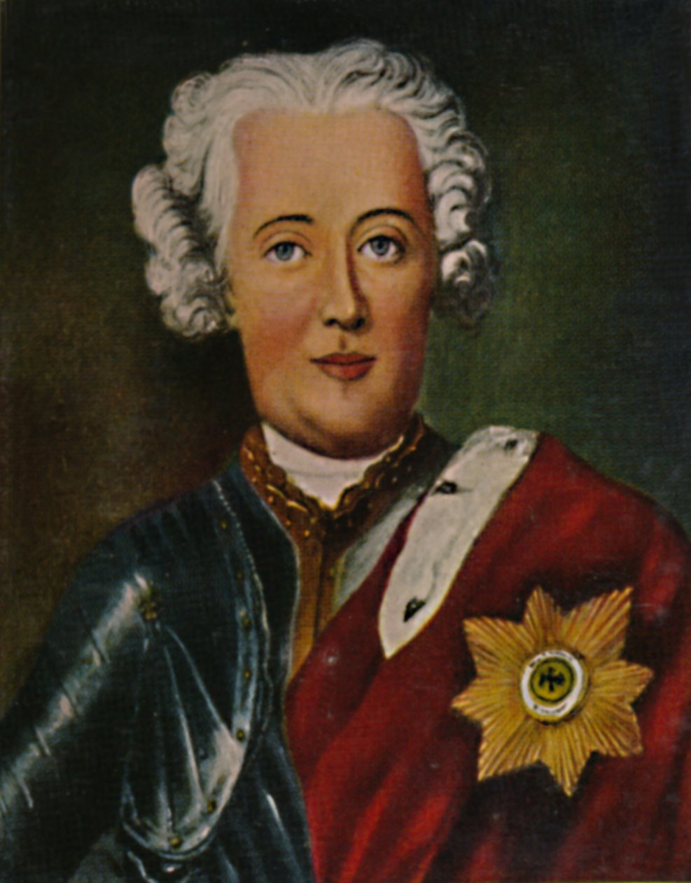 Frederick Suuri 1712-1786 kruununprinssinä. - Pesnen maalaus, 1934. tekijältä Unbekannt