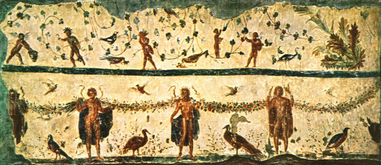 Friisi Pammachiuksen talon ruokasalissa Triclinium, Rooma, Italia, 1928. tekijältä Unbekannt