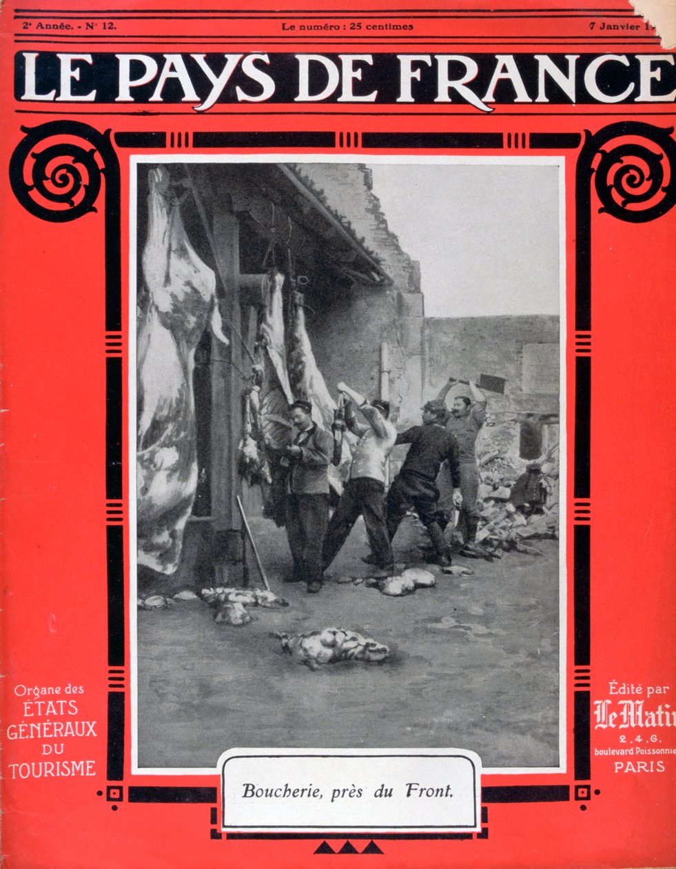 Le Pays de Francen etukansi, 7. tammikuuta 1915 tekijältä Unbekannt
