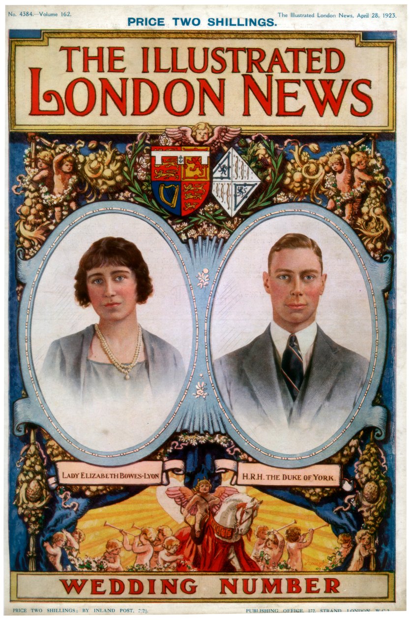 The Illustrated London News Wedding Number -lehden etukansi, 28. huhtikuuta 1923 tekijältä Unbekannt