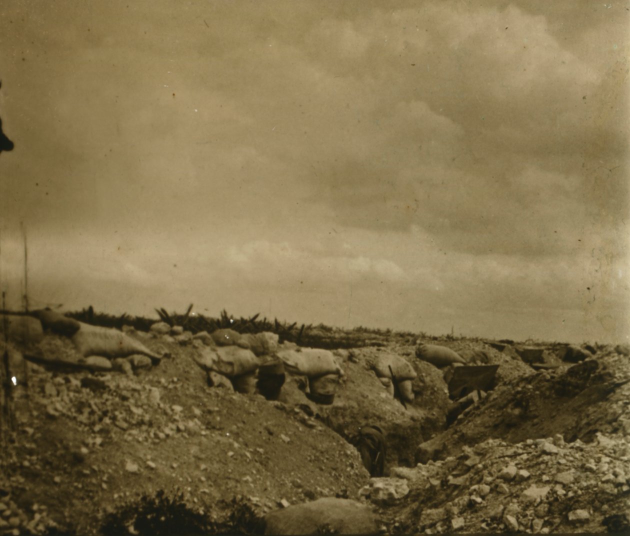 Etulinja, Jonchery, Pohjois-Ranska, c1914-c1918 tekijältä Unbekannt