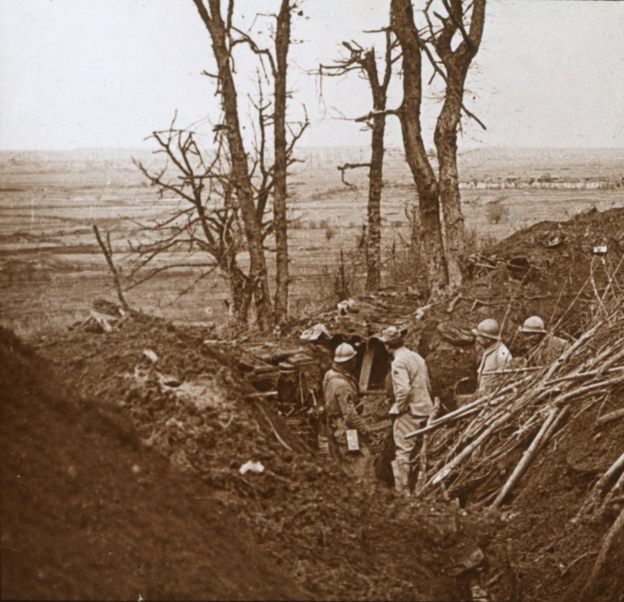 Etulinja, Les Éparges, Pohjois-Ranska, c1914-c1918. tekijältä Unbekannt