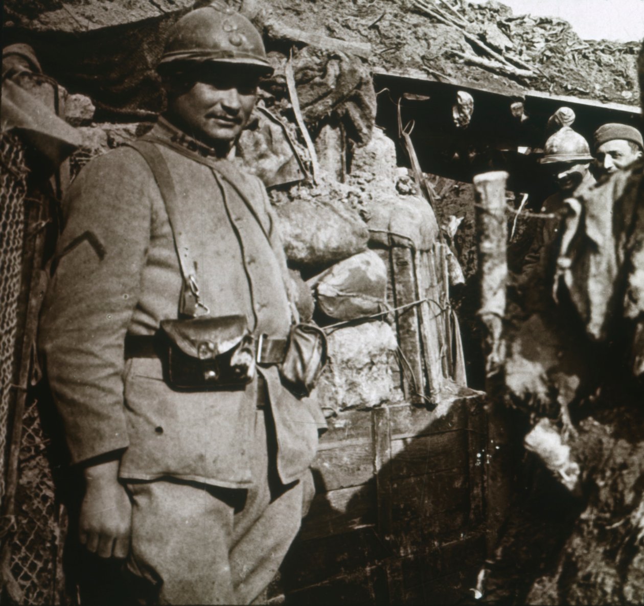 Etulinja Berry-au-Bacissa, Pohjois-Ranskassa, c1914-c1918 tekijältä Unbekannt
