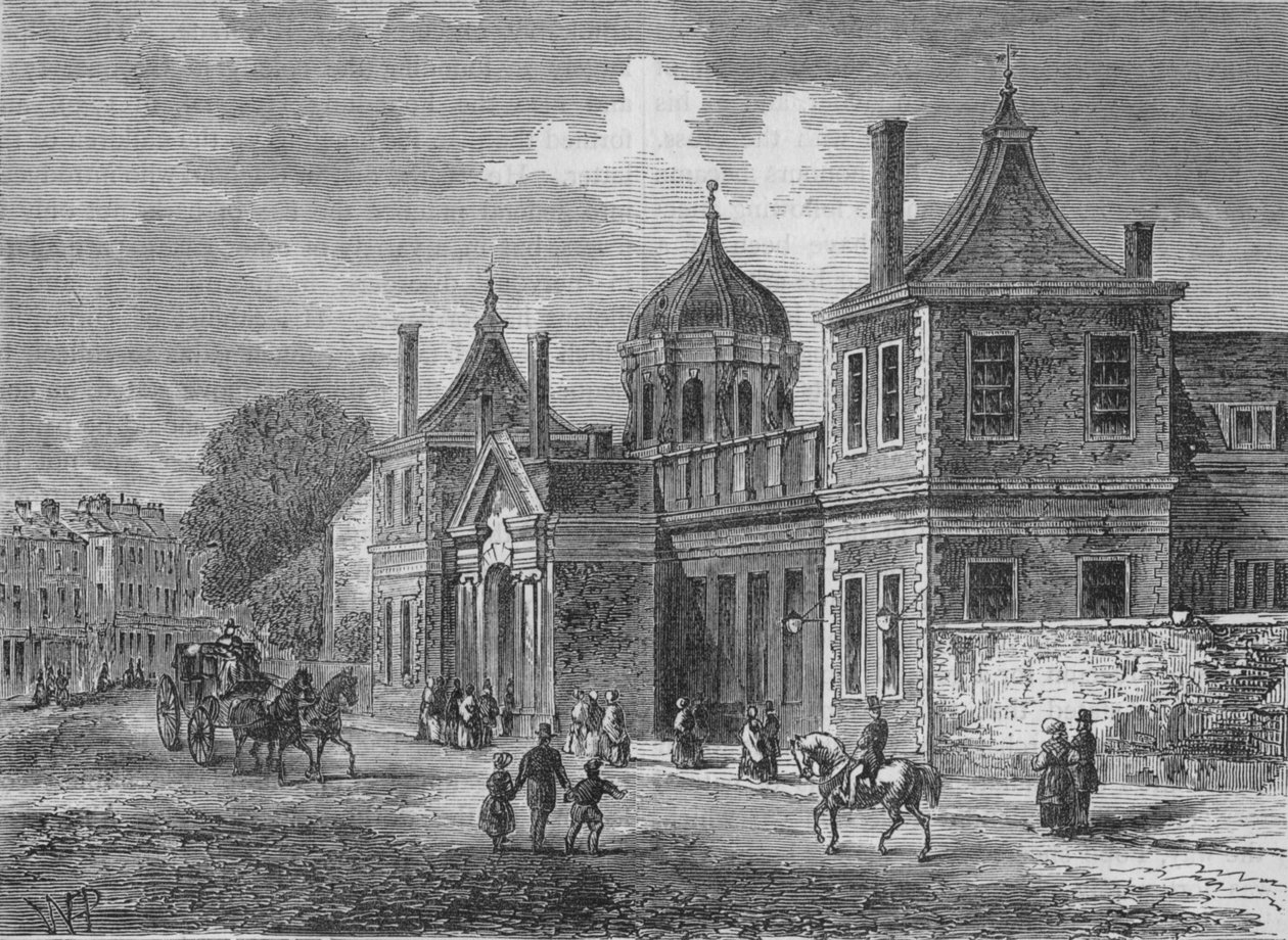 Montagu Housen edessä, Great Russell Street, Bloomsbury, Lontoo, 1830 1878 tekijältä Unbekannt