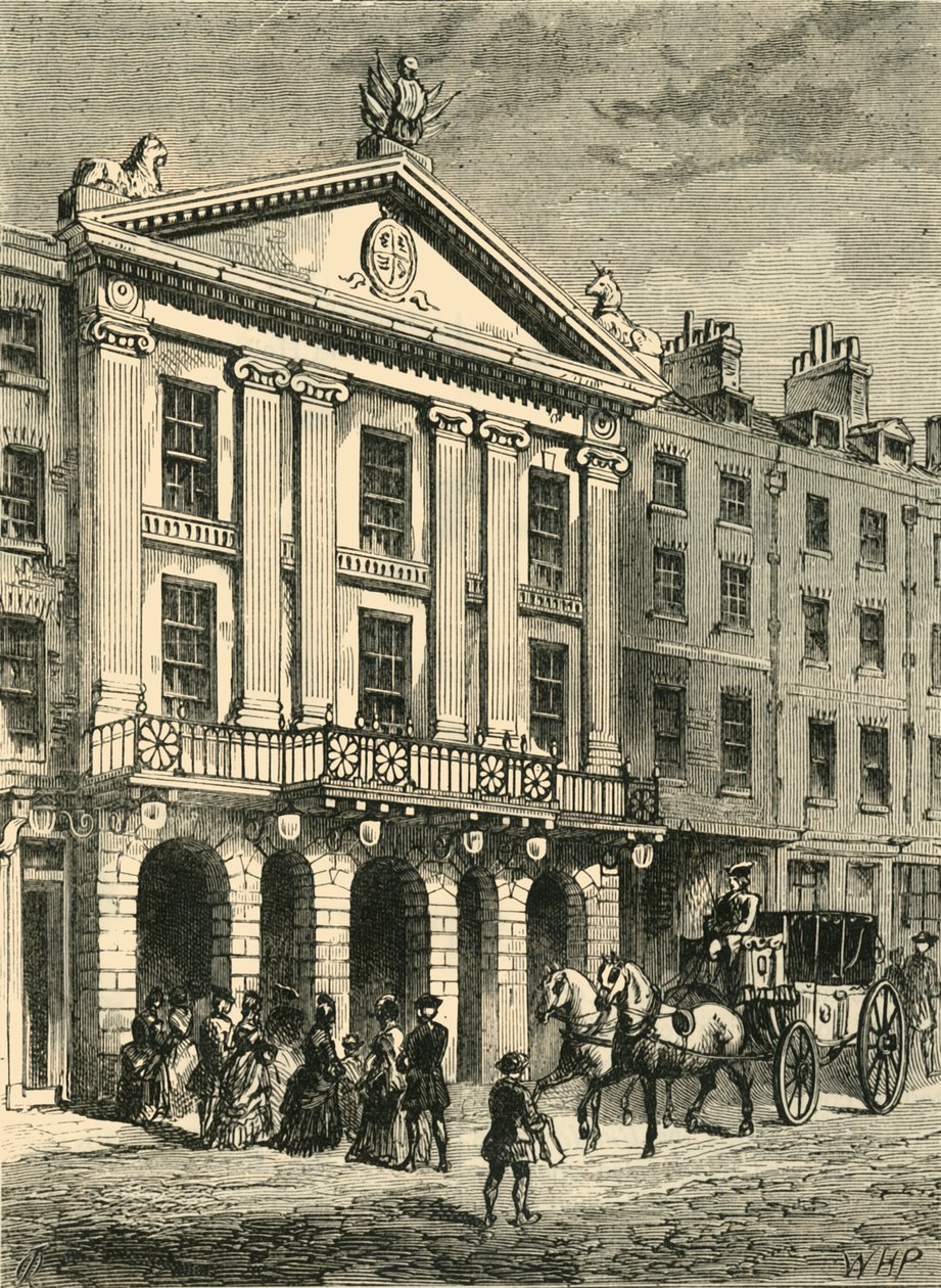 Old Drury Lane -teatterin edessä, 1881. tekijältä Unbekannt