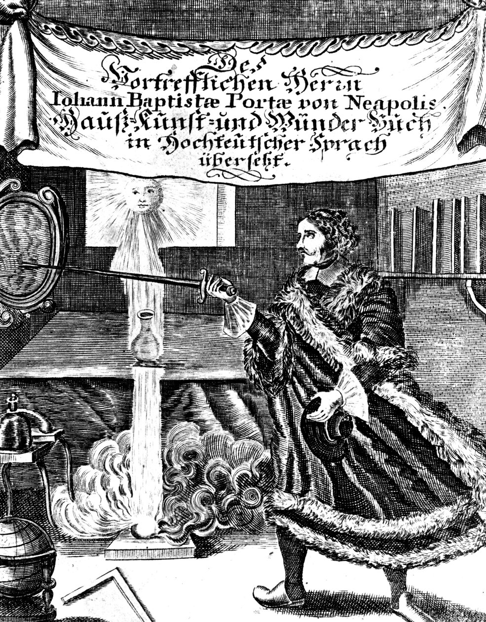 Johannes Baptista della Portan Magia Naturalis -elokuva, 1715 tekijältä Unbekannt