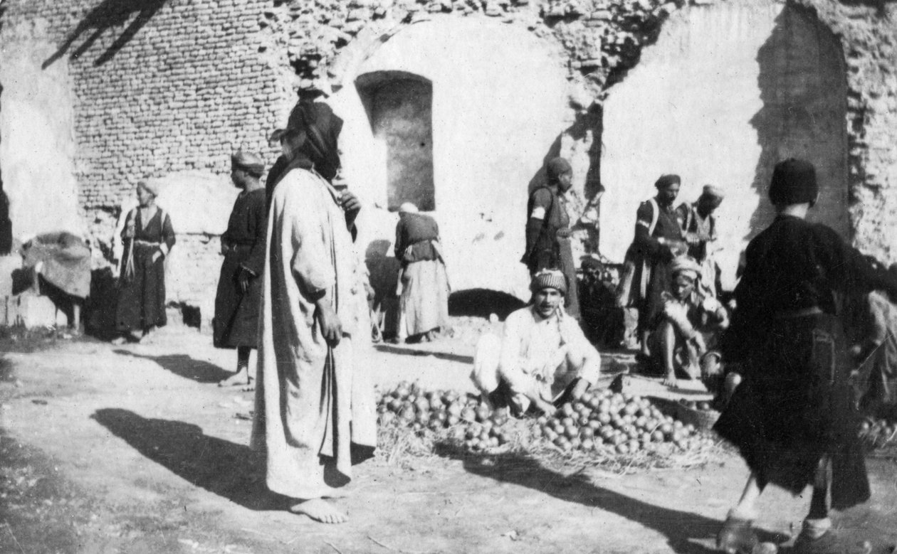 Hedelmämarkkinat, Bagdad, Irak, 1917-1919 tekijältä Unbekannt