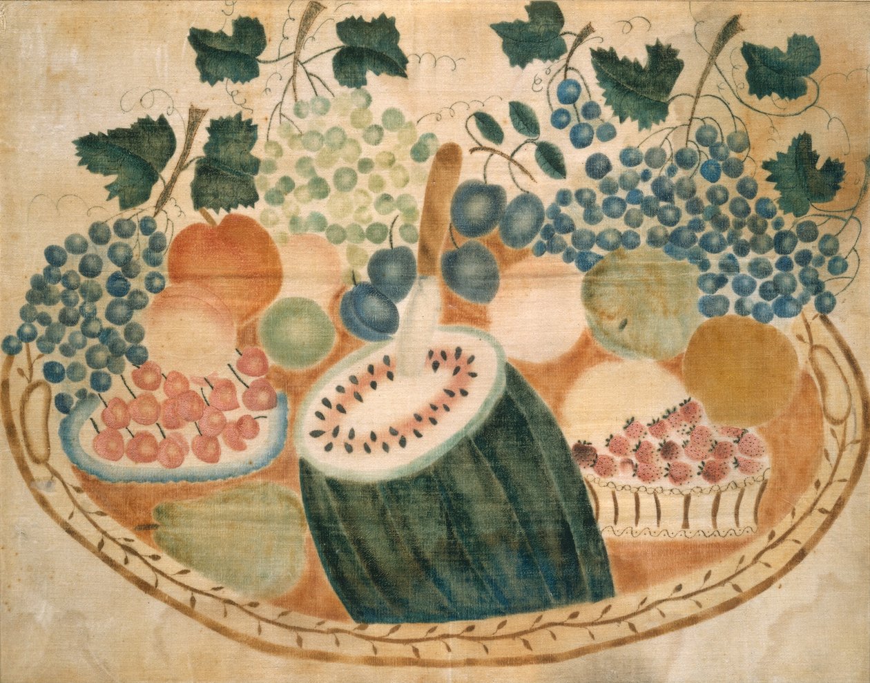 Fruita en una safata, c. 1840. finlandès tekijältä Unbekannt