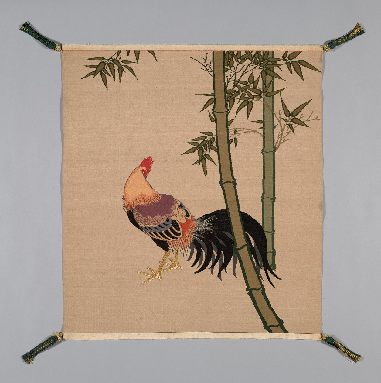 Fukusa Gift Cover, Japani, myöhäinen Edo-kausi 1789-1868 Meiji-kausi 1868-1912, 1800-luku. tekijältä Unbekannt