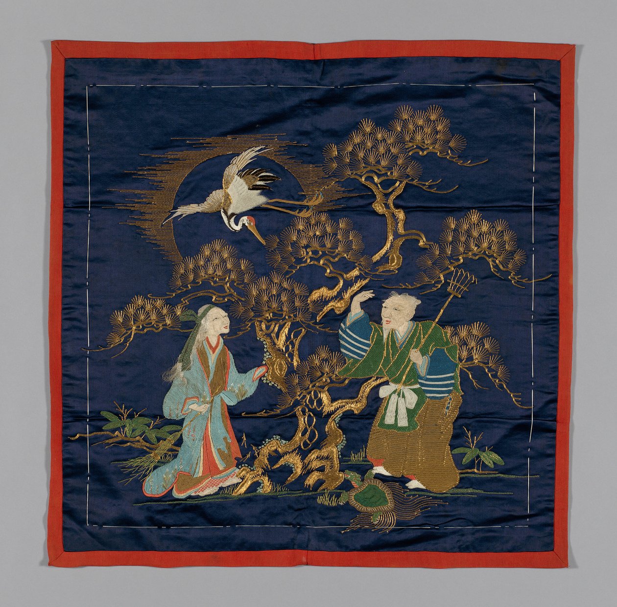 Fukusa Gift Cover, Japani, Edo-ajan loppu 1789-1868 Meiji-kausi 1868-1912, 1800-luvun loppu. tekijältä Unbekannt