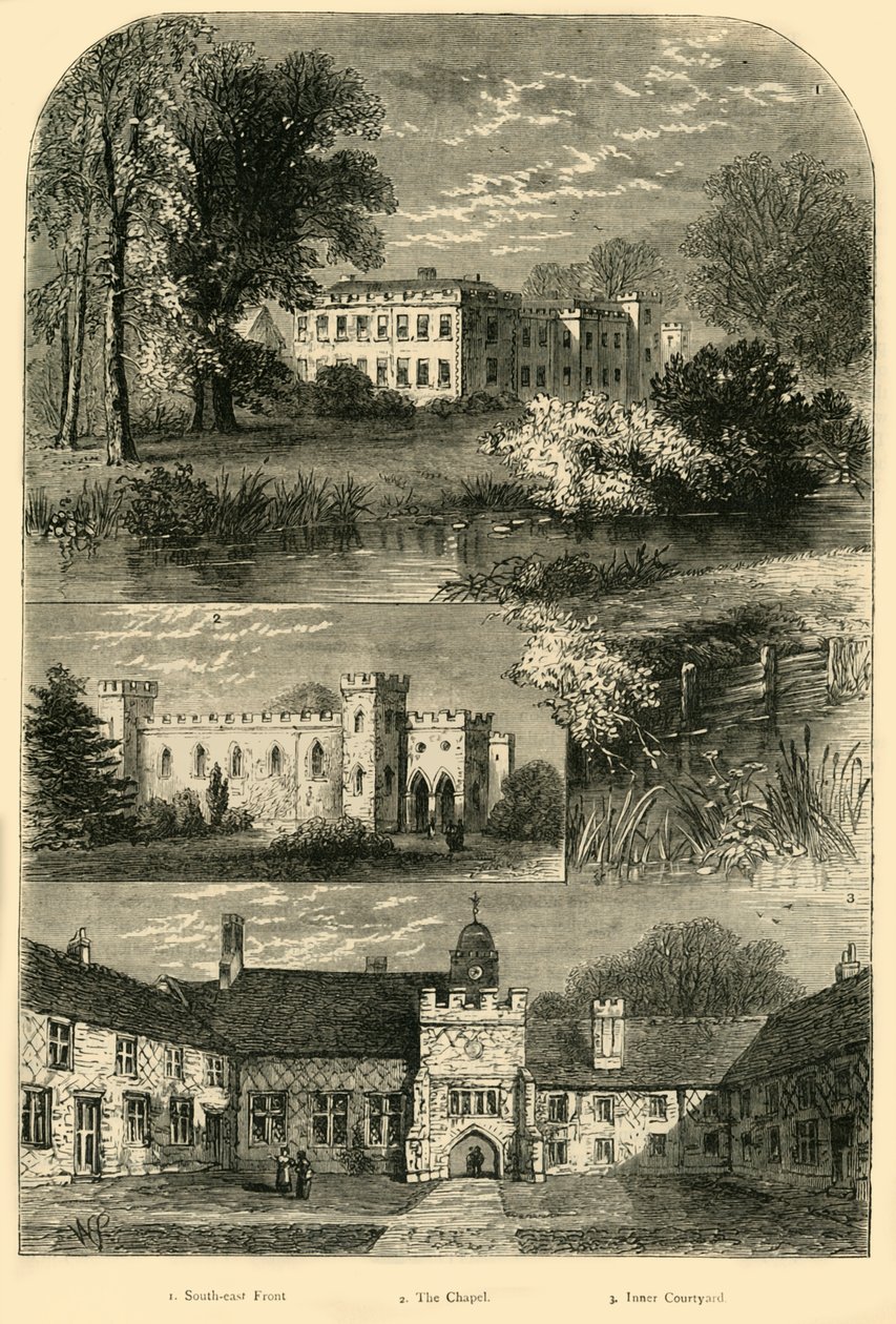 Fulhamin palatsi vuonna 1798, n. 1878. tekijältä Unbekannt
