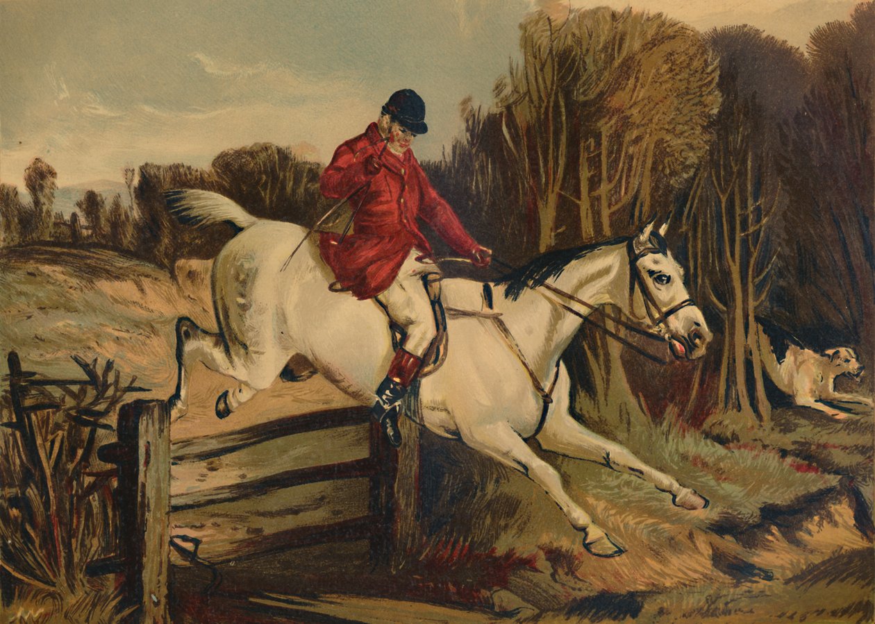Full Cry - Tom Clarke, Vanhan Berkshiren metsästäjä, 1879. tekijältä Unbekannt