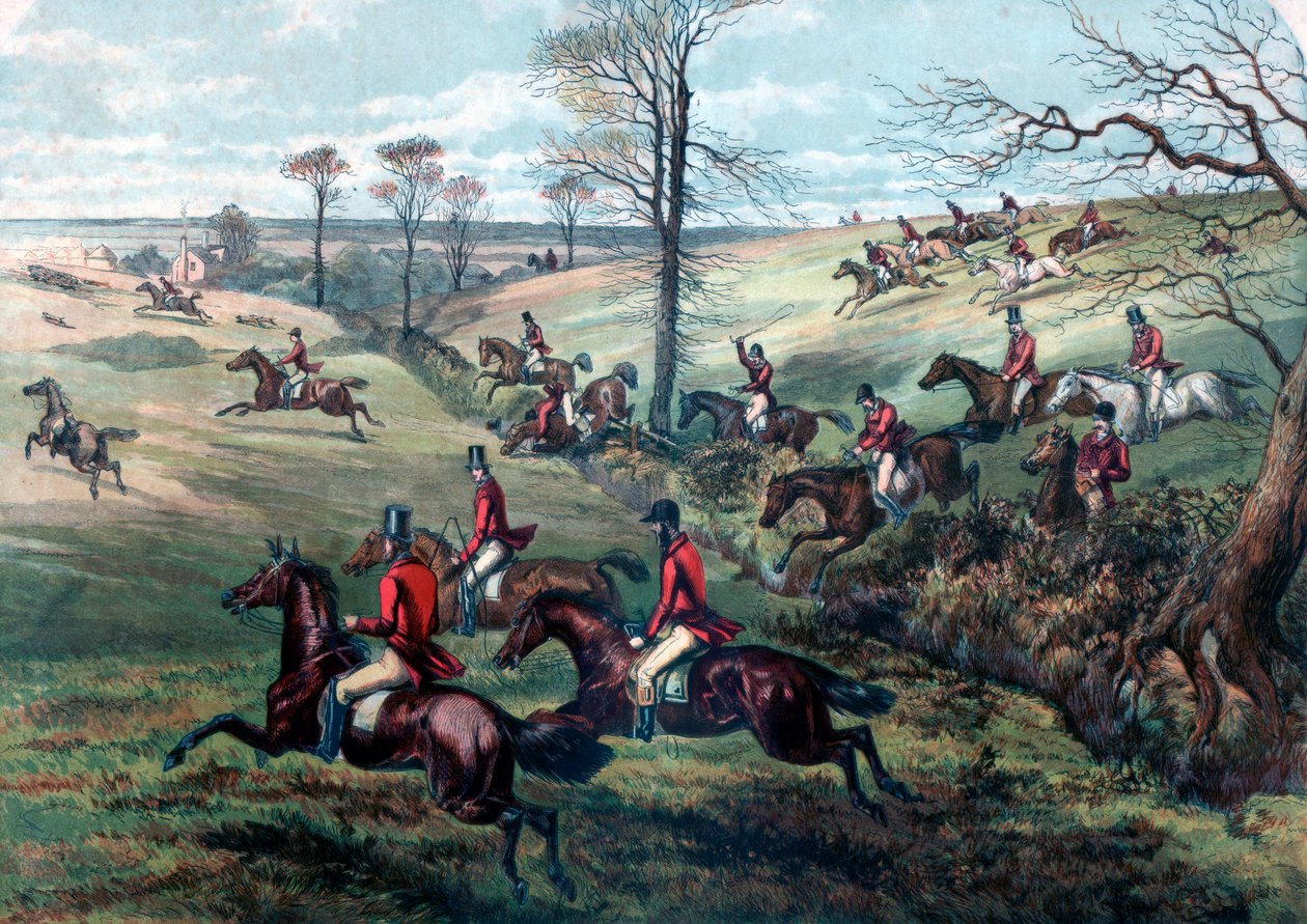 Full Cry, Fox Hunting, 1800-luku tekijältä Unbekannt
