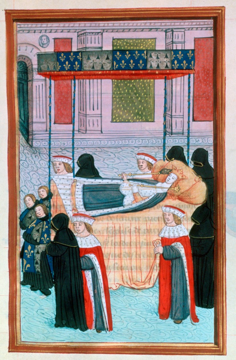 Anna Bretagnen hautajaiset, Pariisi, 1514, 1500-luku tekijältä Unbekannt