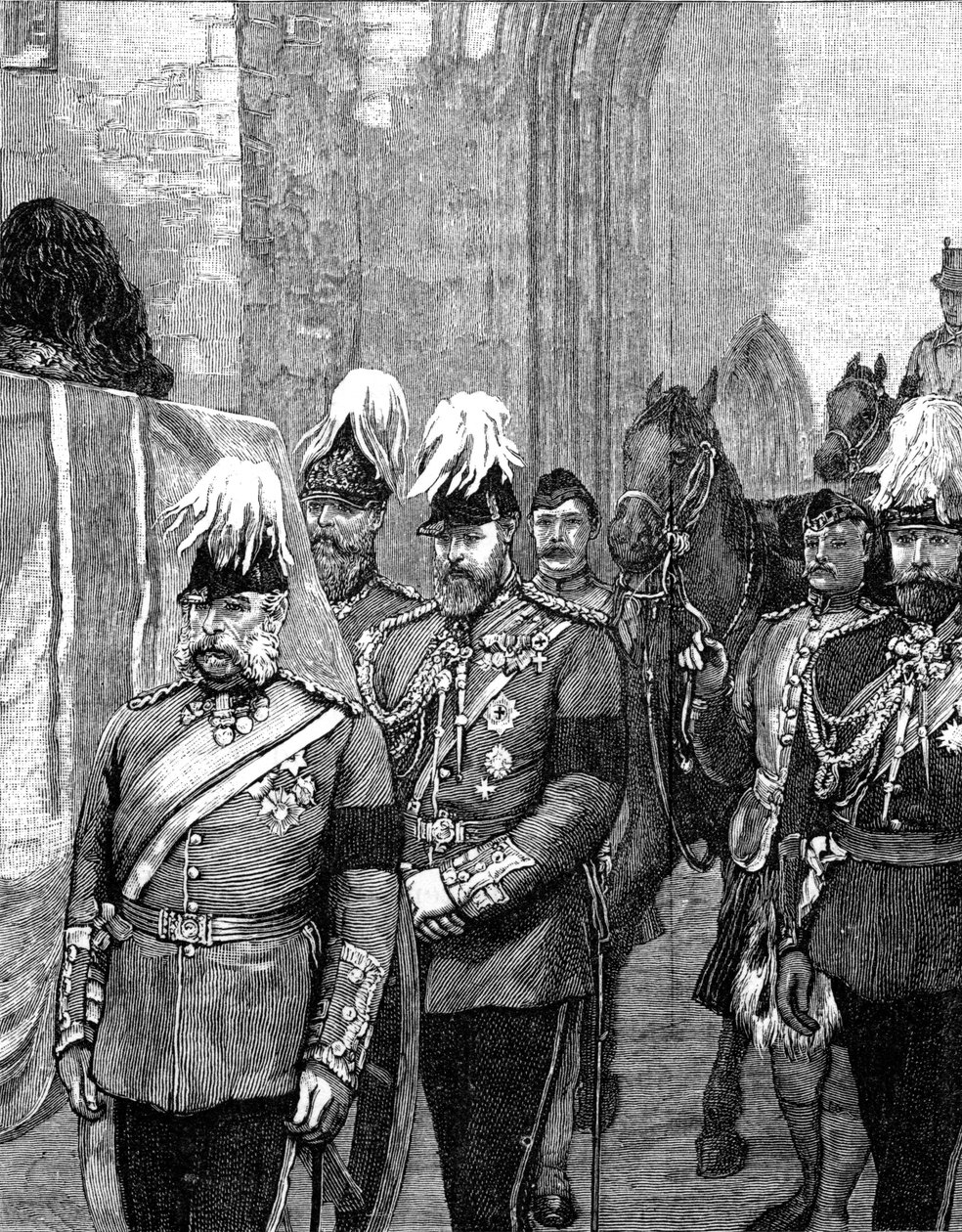 Albanyn herttuan hautajaiset: kulkue Windsorin linnaan, 1884, 1900 tekijältä Unbekannt