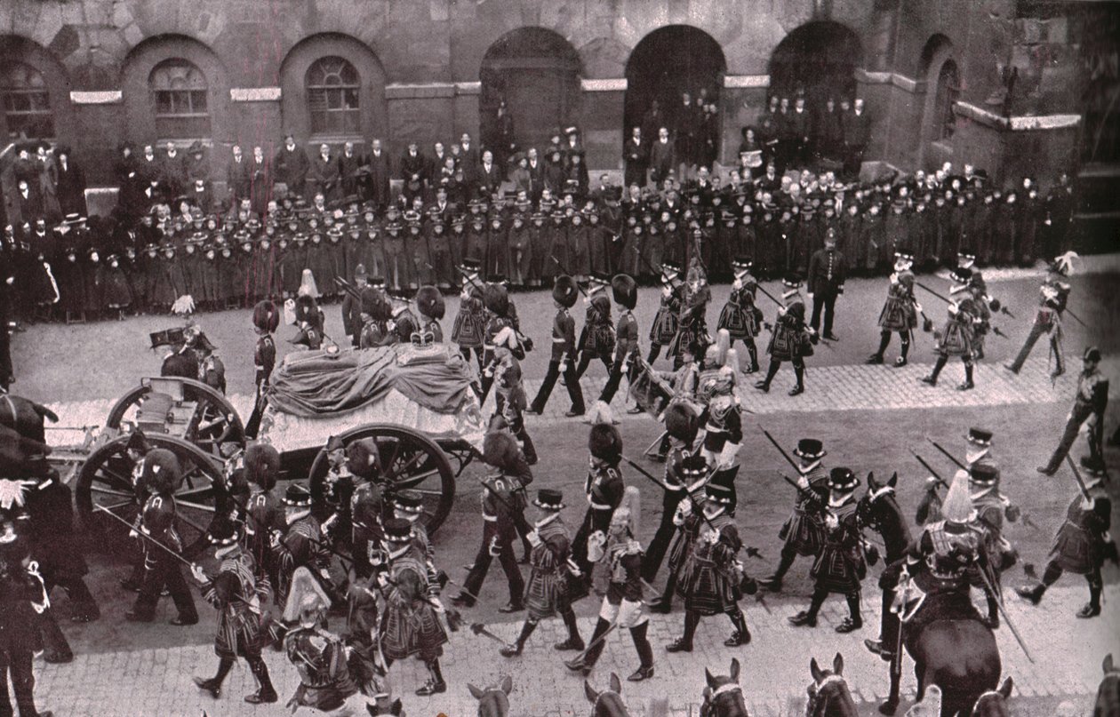 Kuningas Edward VII:n hautajaiset, Whitehall, Lontoo, 20. toukokuuta 1910. tekijältä Unbekannt