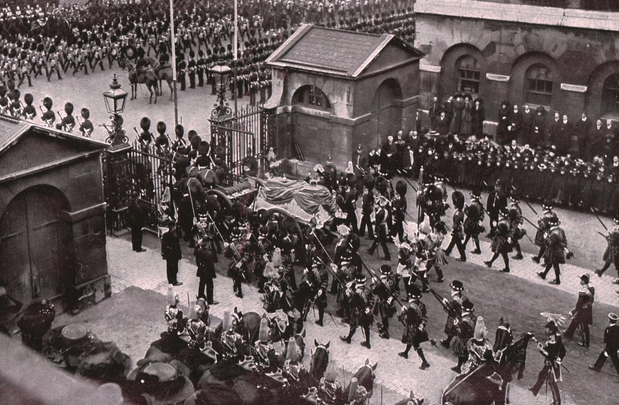 Kuningas Edward VII:n hautajaiset, Whitehall, Lontoo, 20. toukokuuta 1910. tekijältä Unbekannt
