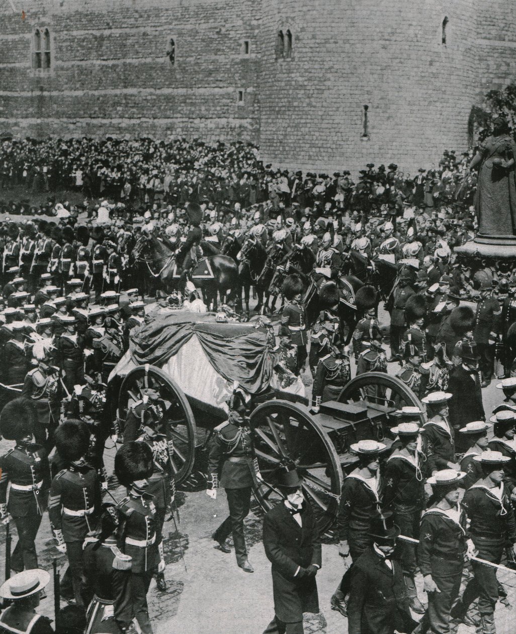 Kuningas Edward VII:n hautajaiskulkue, Windsor, 20. toukokuuta 1910. tekijältä Unbekannt