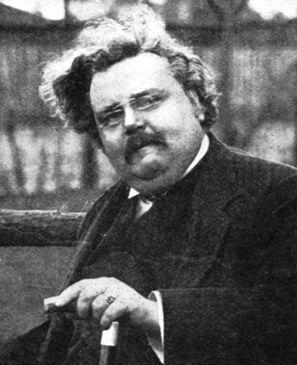 G.K. Chesterton 1874-1936, englantilainen kirjailija, 1900-luvun alku tekijältä Unbekannt