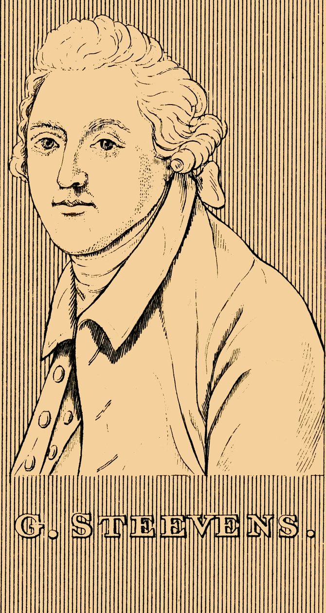 G. Steevens, 1736-1800, 1830. tekijältä Unbekannt