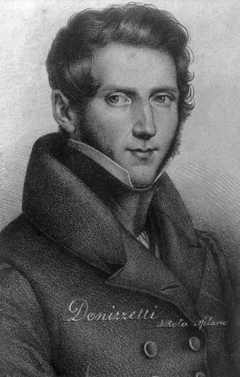 Gaetano Donizetti 1797-1848, italialainen säveltäjä, 1900-luku tekijältä Unbekannt