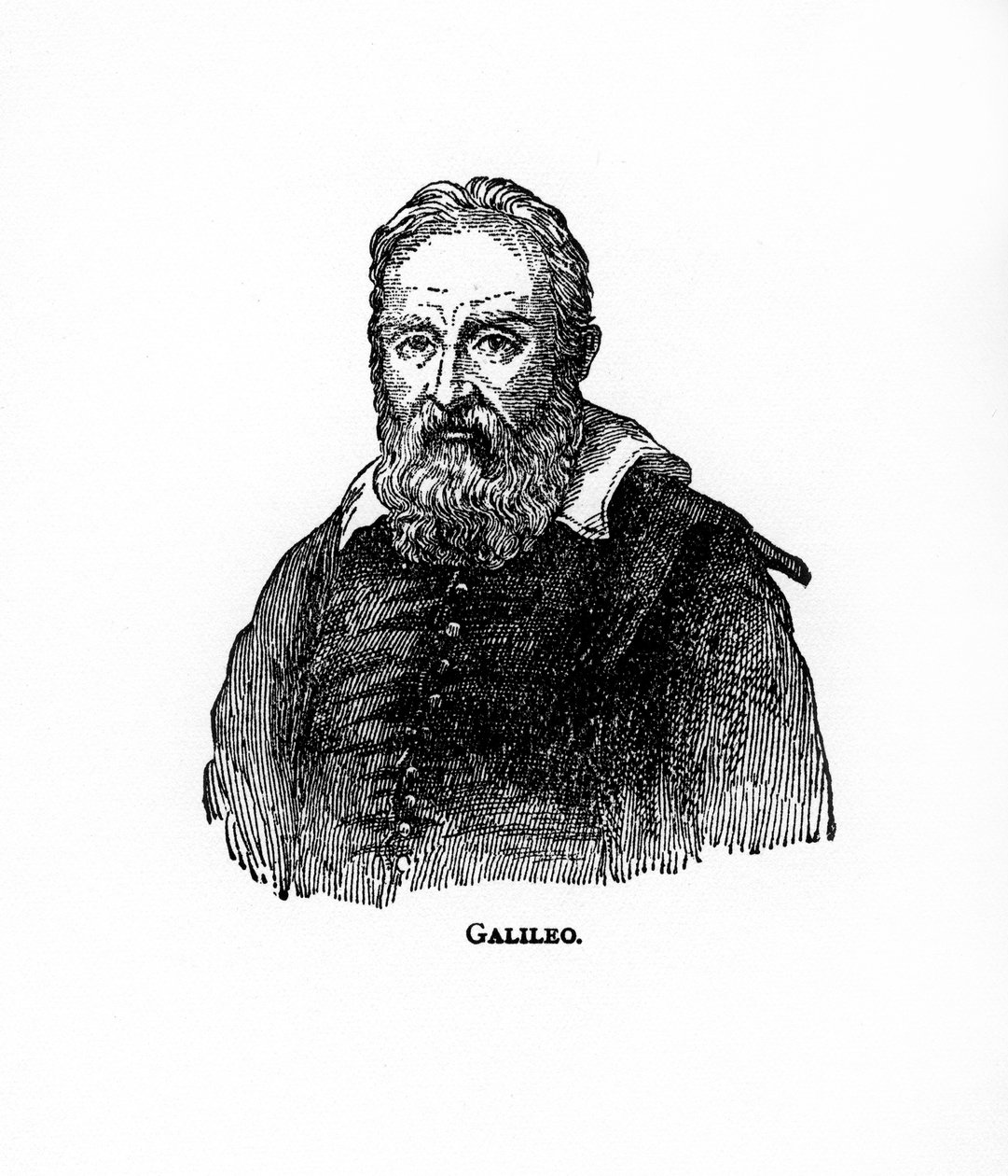 Galileo Galilei, italialainen fyysikko, tähtitieteilijä ja filosofi, 1900-luku tekijältä Unbekannt