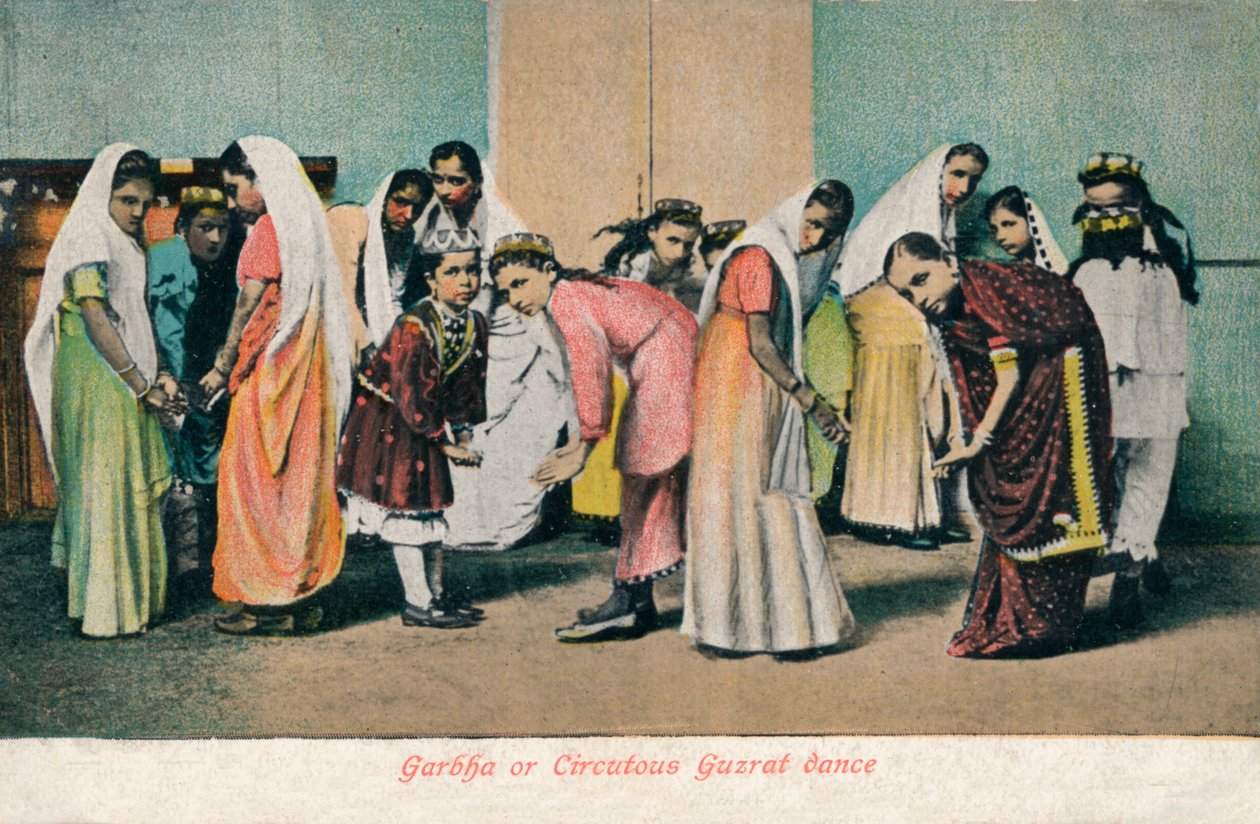 Garbha tai Circuous Gurzat -tanssi, vuodelta 1910 tekijältä Unbekannt