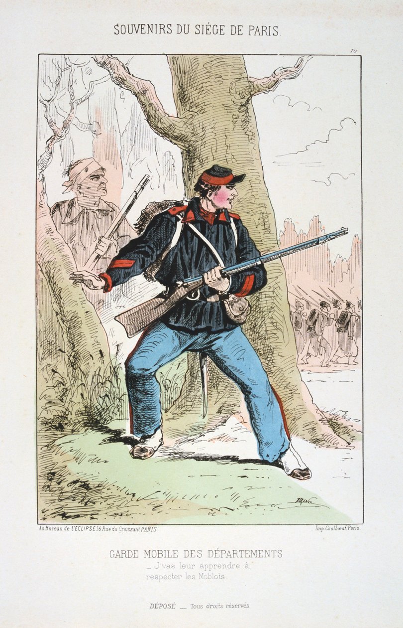 Osastojen liikkuva vartija, Pariisin piiritys, 1870-1871 tekijältä Unbekannt