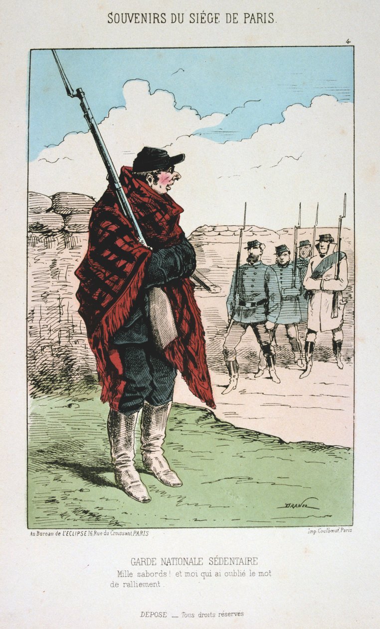Guard National Sedentaire, Pariisin piiritys, 1870-1871 tekijältä Unbekannt